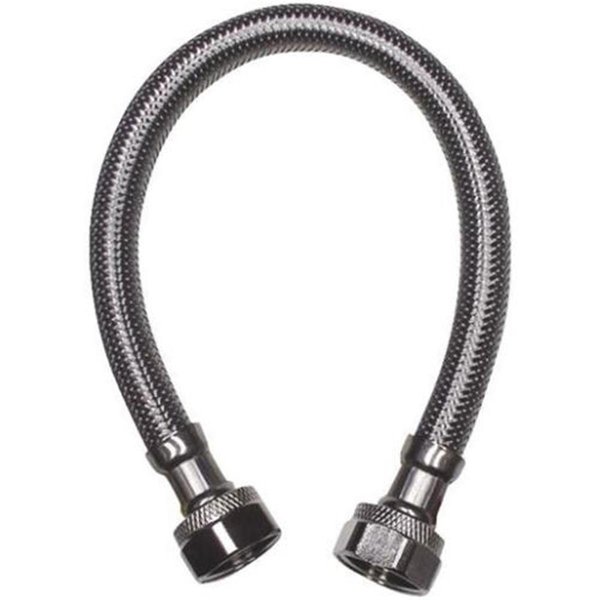 Lawnitator B & K Industries Braided Stainless Steel Faucet Connector, 0.5 x 0.5 x 20 in. LA85834